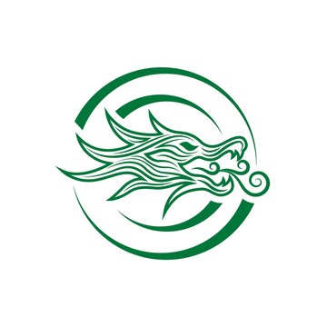 龙标志设计绿色