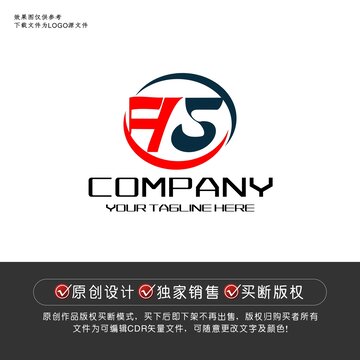 FS标志FS字母logo