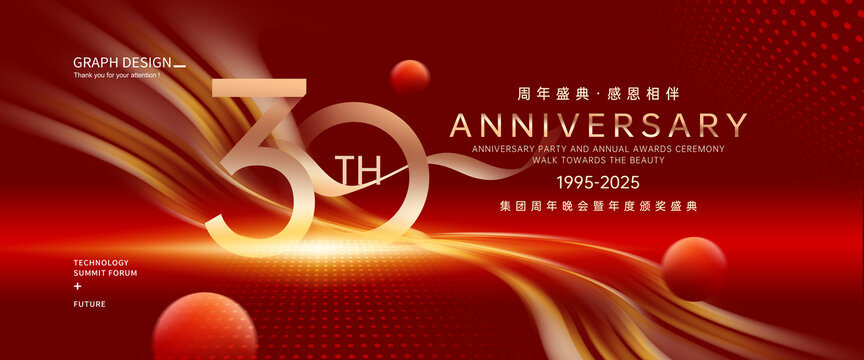 30周年慶典展板
