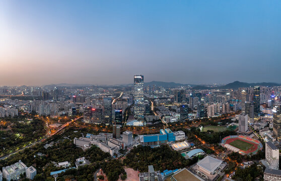 深圳南山粤海街道夜景