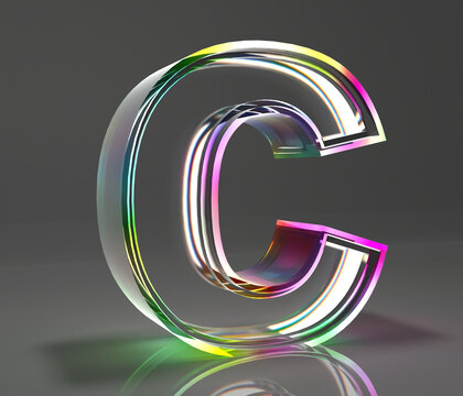 水晶字母C