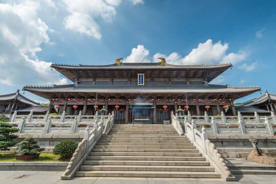 宁波溪口古建筑寺庙