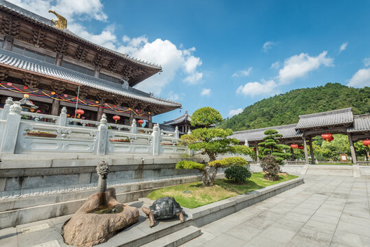 宁波溪口古建筑寺庙