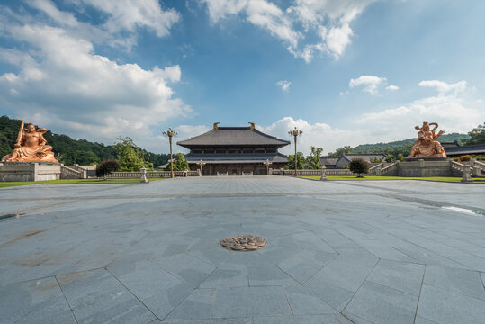 宁波溪口古建筑寺庙