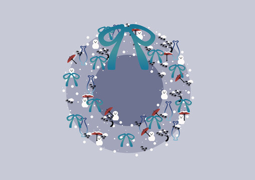 冬日花環(huán)之雪松