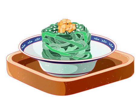 國潮手繪素材苦苦菜