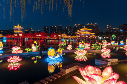 大唐芙蓉园灯会夜景