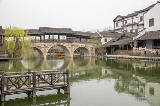 濮院古镇廊桥