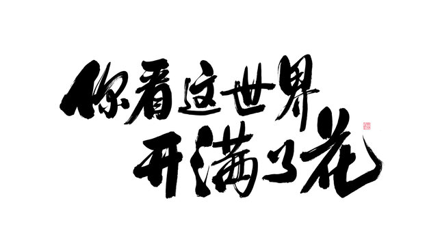 你看這世界看滿(mǎn)了花