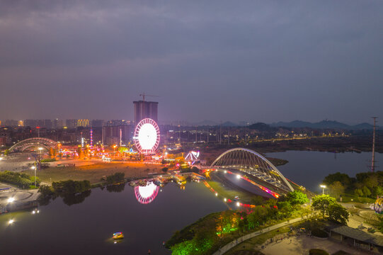 玉林市园博园夜景