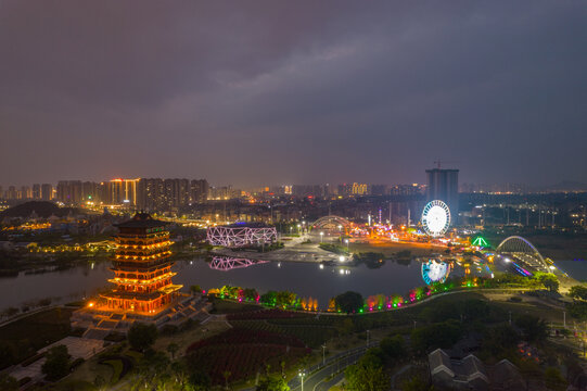 玉林市园博园夜景