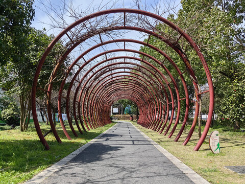 浙江农村景区村庄嘉兴竹林村