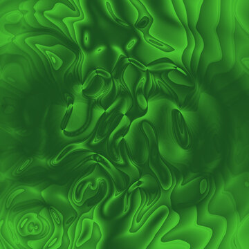 绿色流体水波纹理