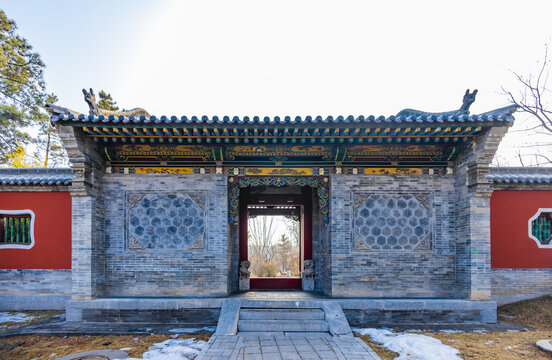 山西太原晋祠公园景观