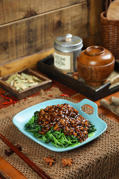 肉醬菠菜