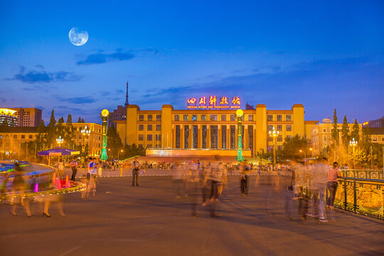 成都天府广场夜景