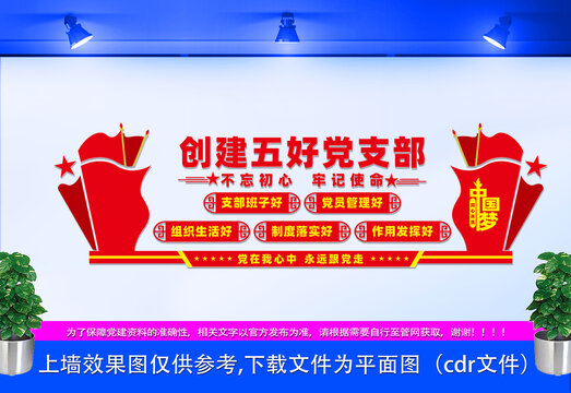 創(chuàng)建五好黨支部文化墻