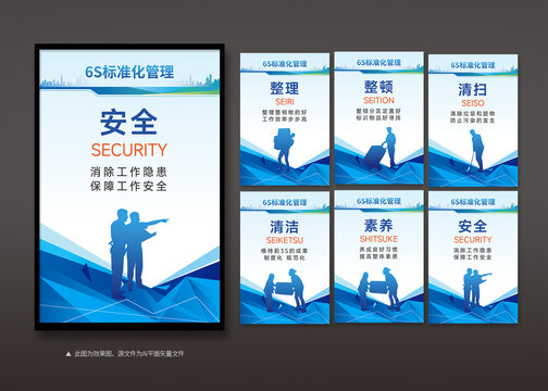 6S標(biāo)準(zhǔn)化管理展板