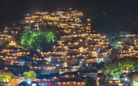 西江千户苗寨夜景