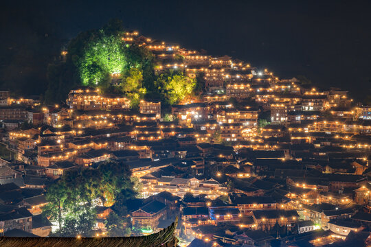 西江千户苗寨夜景