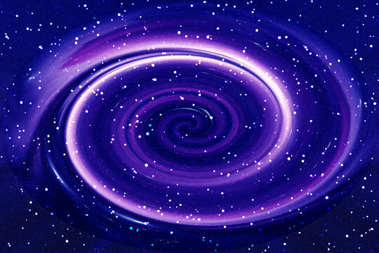 高清紫色旋渦星空