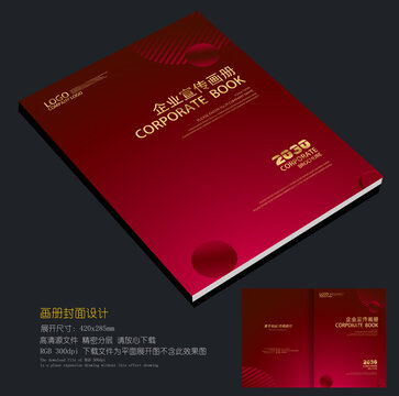 紅色企業(yè)畫冊封皮