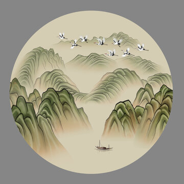 國潮山水