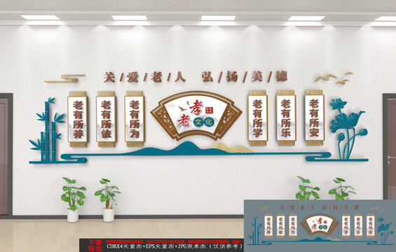 老年養(yǎng)老文化墻