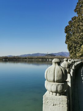 颐和园湖景