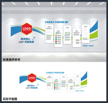 企业介绍展板公司办公室文化墙