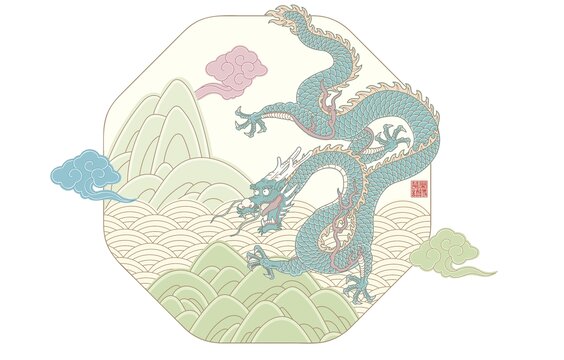 龍圖案