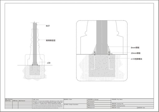 單柱導示牌基礎工藝