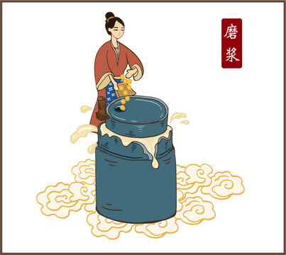 磨漿豆腐豆?jié){