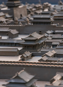 中国古代金属城楼模型