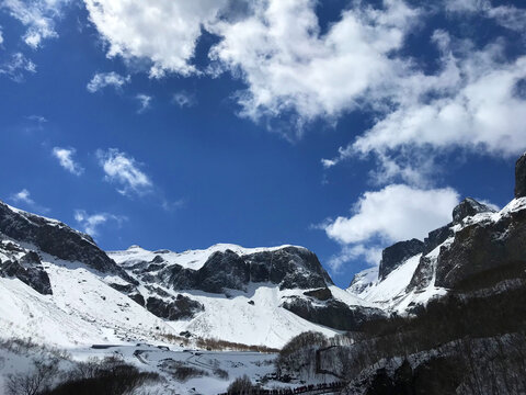 自然雪景