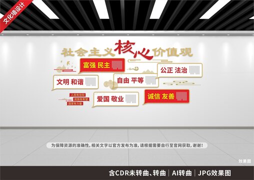 社會主義核心價值觀文化墻