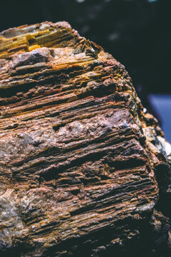 矿石岩层标本考古展览
