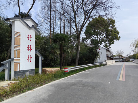 浙江农村竹林村乡村道路建设