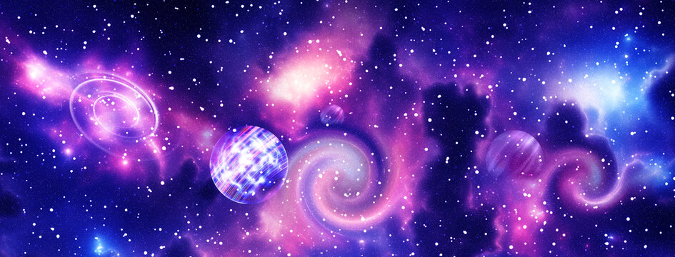 唯美星空kv夢(mèng)幻漩渦銀河系