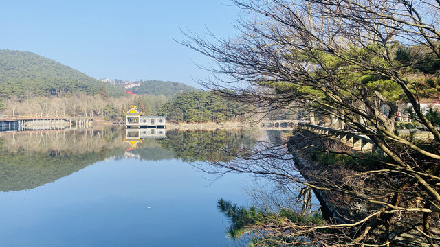 庐山如琴湖风景