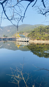 庐山如琴湖风景