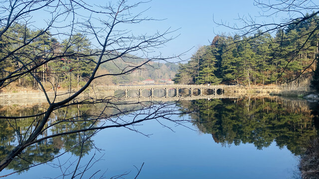 庐山如琴湖风景