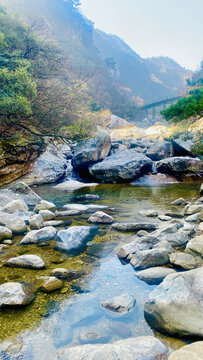 庐山风光山涧泉水