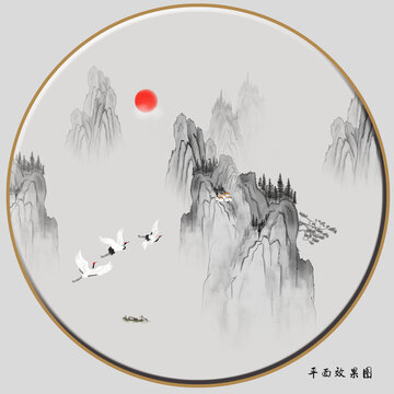 新中式裝飾畫