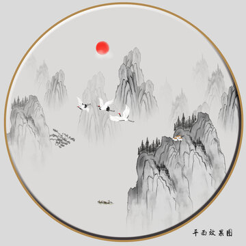 新中式裝飾畫
