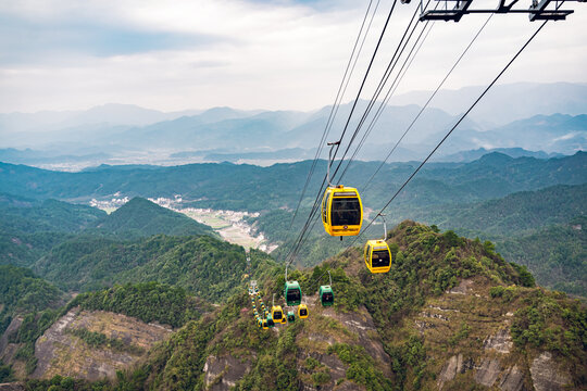 湖南崀山景区观光索道