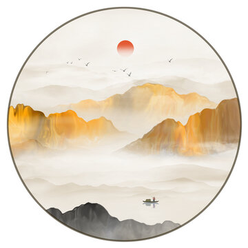新中式山水畫