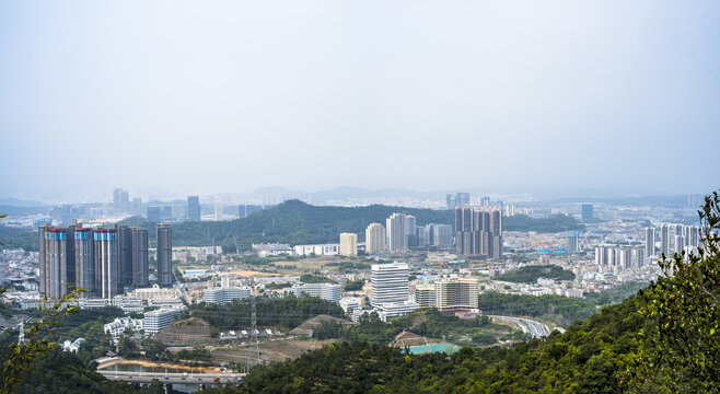 深圳坪山风光龙岗高楼