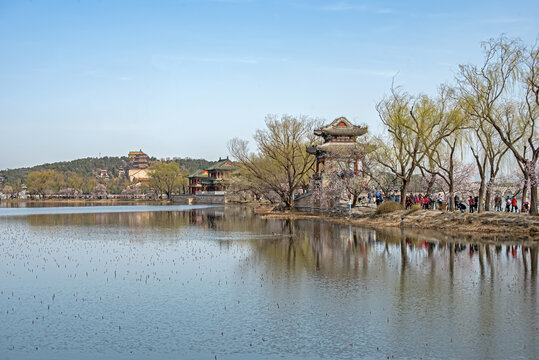 北京颐和园春景