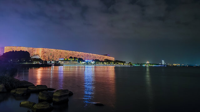 苏州金鸡湖夜景